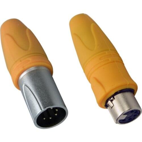 Wholesale 100pcs/lot XLR 5Pin Senior waterproof Cannon Connector with 50pcs xlr female & 50pcs xlr male