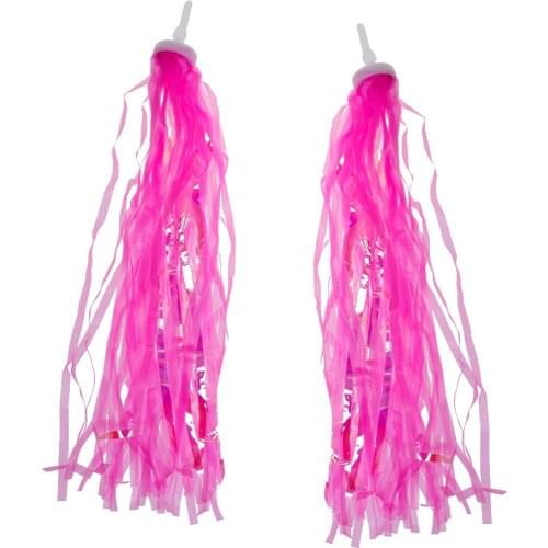 Kids Bicycle Handlebar Grip + Bike Streamers Tricycle Handlebar Grip Tassels Bicycle Brake Grip Protector