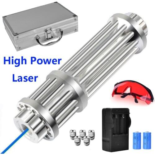 Blue high power laser light burning laser outdoor operation signal light burning match/lit candle/dry wood/burning cigarette