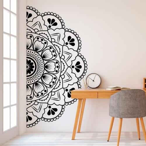 Bedroom And Yoga Bohemian Style Wall Decoration, Zen Lotus Wall Stickers, Car Doors And Windows, Vinyl Stickers