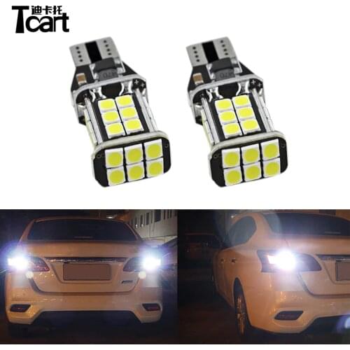 Tcart T15 LED Reverse Lights Car Led Canbus Back Up Lights Rear Lamps car accessories For Nissan sentra b17 2012 2014 2015 2018