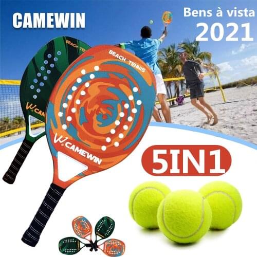 In stock / The lowest price professional beach tennis racket in the whole net. Racket, carbon fiber EVA elastic material