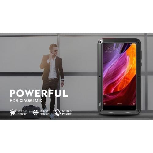 LOVE MEI Life Waterproof Case For Xiaomi Mix 6.4 inch Heavy Duty Protection Shock Dirt Shockproof Metal Armor Fo Xiaomi Mi Mix
