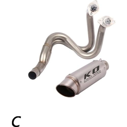Slip On Motorcycle Exhaust Head Link Pipe Muffler Stainless Steel Exhaust System For Kawasaki Ninja 650 Z650 2012-2021