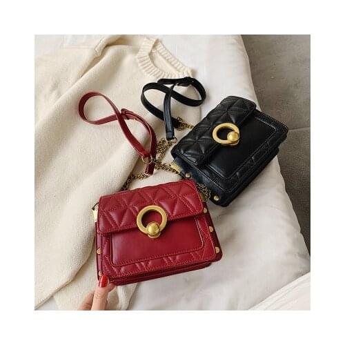 Womens bag 2020 new fashion wild rhombus messenger small square bag luxury handbags women bags designer purse sac main femme