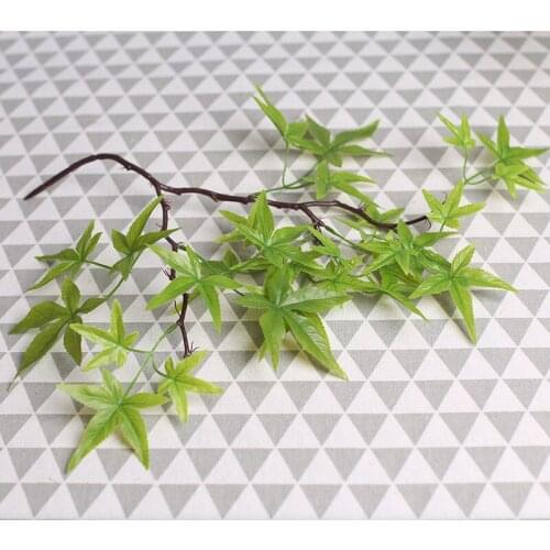 1pc Simulation Maple Leaf Bonsai Flower Arrangement Maple Branch Home Garden Party Hotel Decoration Flower Green Plants