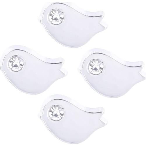 20Pcs/lot Cute Animals Dog Bird Enamel Charms Floating Charms Finding Glass Locket Jewelry Supplies