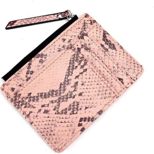 3pcs Ladys Zipper Card Bag Serpentine Coin Purse Fashion Simple Fringe Ultra-Thin Small Wallet
