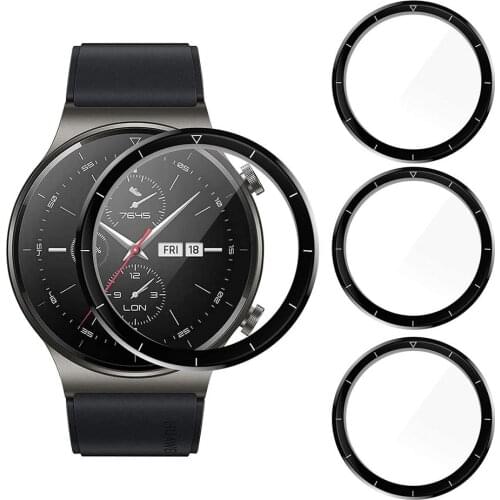 3pcs Unthin HD/Tempered Clear Protective Film For Huawei GT2 Pro Watch Full Screen Protector Cover Premium Screen Flim