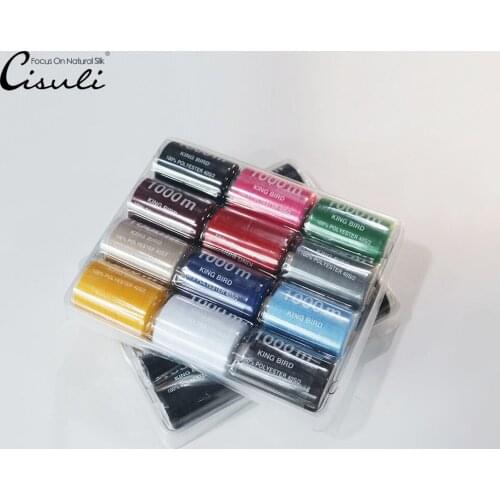 40s/2 Sewing Threads for handicrafts High Strength Curtain/Cushion/Dress thread/Sewing Yarn/Each 1000Yards/1000Meters 12pcs/lot