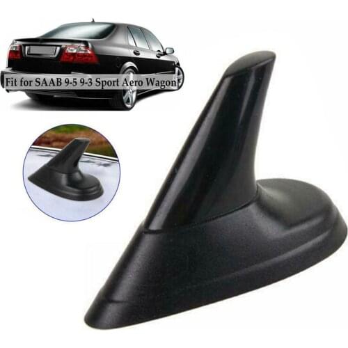 1PCS Black Look Fin Aerial Dummy Antenna Fit For SAAB 9-3 9-5 93 95 AERO Shark Fin Antenna With FM/AM Connection Cable