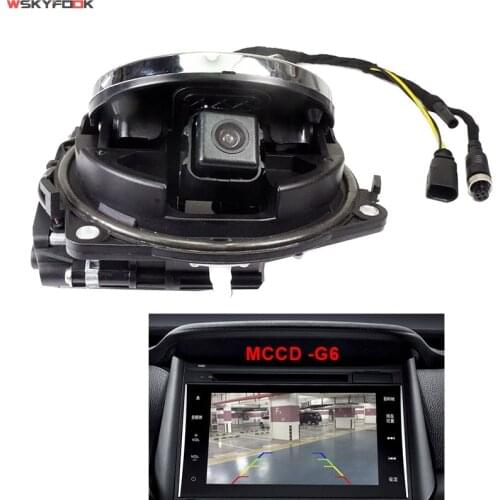 MCCD Car Flip Logo Reverse Camera for Volkswagen Golf 5/6 MK6 Passat B6 B7 CC B8 Golf 7 Emblem Rear View Camera RGB CVBS