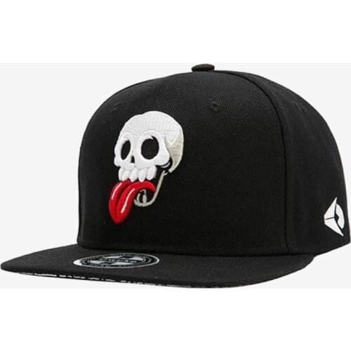 Cap Men Snapback Hat Flat Hip Hop Cap Male Female Embroidery Skull Baseball Cap Hats For Men Club Party Kpop Sun Bone Gorro
