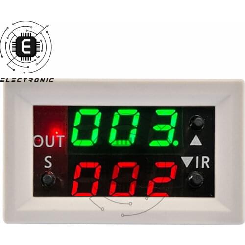 DC 12V Time Delay Relay Module Timing Mini LED Digital Timer Relay Timing Delay Cycle Time Control Switch Home Dual LED Display