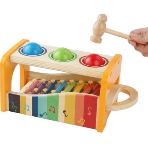 Wooden Children Kids 8 Notes Musical Xylophone Piano Instrument Educational Toy