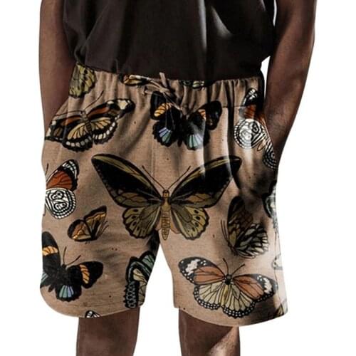 Hawaiian Mens Butterfly Print Beach Shorts 3d Printed Mens Shorts Harajuku Fashion Shorts Summer Casual Shorts For Men/women