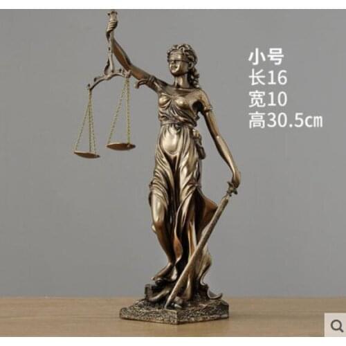 Art home statues love Goddess of Justice Decoration of portrait sculpture Resin sketch figure Scandinavian decoration Good luck
