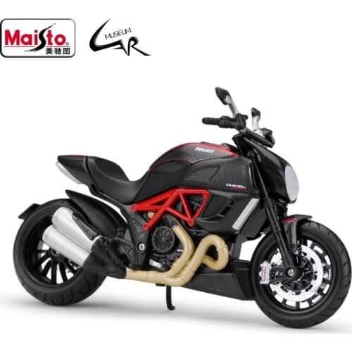 Maisto 1:12 DUCATI Diavel Carbon Model Car Simulation Alloy Motorcycle Metal Toy Car Childrens Toy Gift Collection