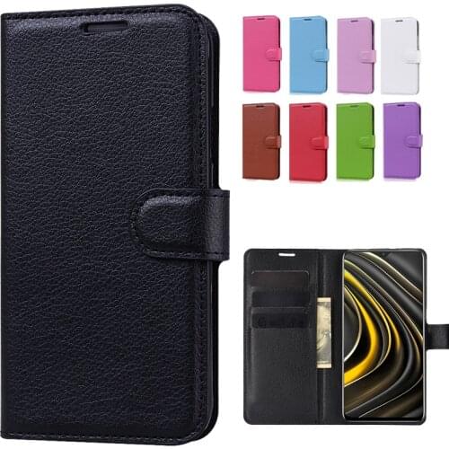 Leather Flip Case For Xiaomi Redmi Note 10 9S 9A 9AT 9C NFC 9T 8 9 8T 7 Pro 7A 5 Plus 6 6A Note 4 4x Poco M3 X3 F3 Phone Cover