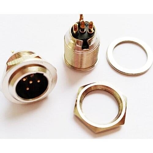 NCHTEK Mini XLR 4Pin Male Audio Microphone Chassis Mount TB4M Match TA4F Connector/Free Shipping/5PCS