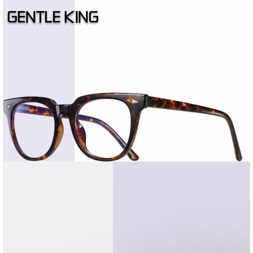 GENTLE KING Computer Glasses Cool Fashion Blu-Ray Clear Lens Eyeglasses Black Female Anti Blue Ray Glasses Women Anti Blue Light
