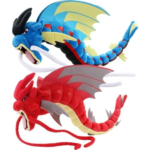 New Pokemon 51cm gules blue Gyarados Evolution Version Anime Plush Toys Dolls Child Birthday Gift