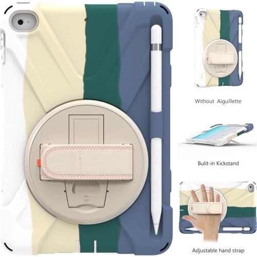 Shockproof Case For iPad mini 4 mini 5 7.9'' 2019 Cover A1538 A2133 Hand Strap Silicone PC Case For iPad mini4 mini5 7.9'' Funda