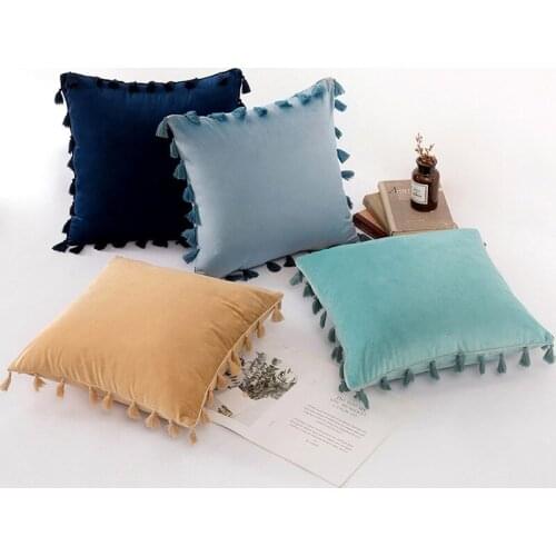 Luxury Hot sale Fashion Yellow Pink Soft Plush Cushion Cover Pillow Cover Pillow Case Home Decorative Sofa Throw Pillows Chair