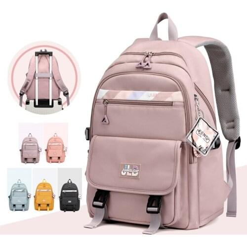 School Bag Primary School Kids Bag Waterproof Secondary School Large Space Big Capacity Stylish Bagpack Backpack Satchel JW9380