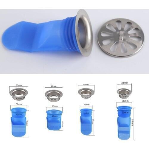 Silicone Floor Drain Seal Drain Deodorant Core Insect Control Backflow Preventer One Way Valve For Bathroom Pipes Tube In Toilet