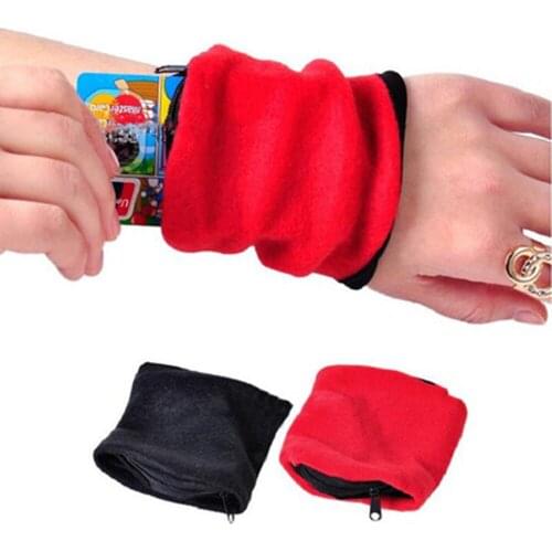 Sport Wrist Wallet Coin Purses Arm Band Zipper Bag for MP3 Key Cash Card Holder Storage Pouch Running Cycling Wristband Bracers