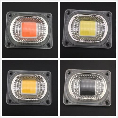 LED COB Grow Chip White Chip+Lens Reflector 50W 30W 20W 110V/220V For LED Flood Light DIY Outdoor light