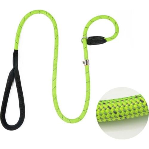 Reflective Dog Slip Rope Leash Lead Collar 2 In 1 Leash No Pull Mountain Climbing Rope Pet Training Walking for Medium Large Dog