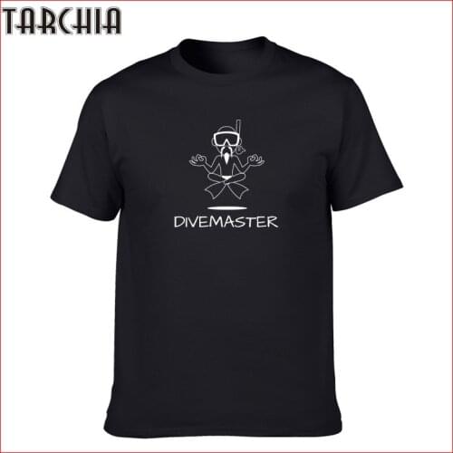 TARCHIA Mens T-Shirt 2021 New Tops Tees Fitness Hip Hop DIVEMASTER Men Cotton Tshirts Homme Camisetas T Shirt Brand Clothing