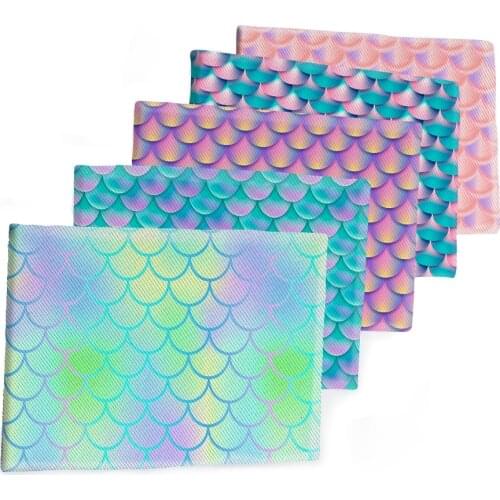 Geometry Fabric Fish Scales Printed 50*145CM Polyester Cotton Twill Fabric Patchwor Printed