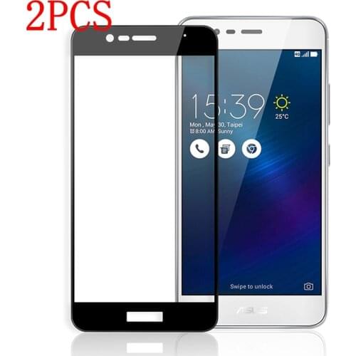 2PCS Full Cover Tempered Glass For Zenfone 3 Max ZC520TL Screen Protector protective film For ASUS X008D glass