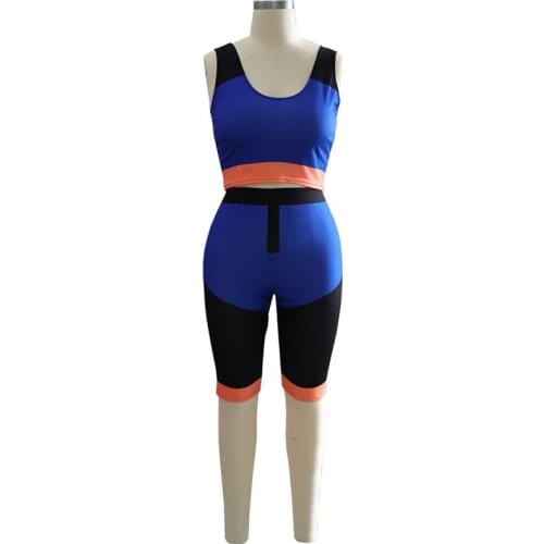 2019 Women Two Piece Set Outfit Checkerboard Plaid Race Suit Bra Top and Shorts Female Tracksuit Summer Club Suits Sportswear