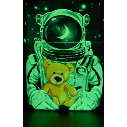 ZORRO 2021 NEW noctilucence Astronaut Kerosene gasoline petroleum oil Cigarette lighter Unusual Portable Boyfriend birthday Gift