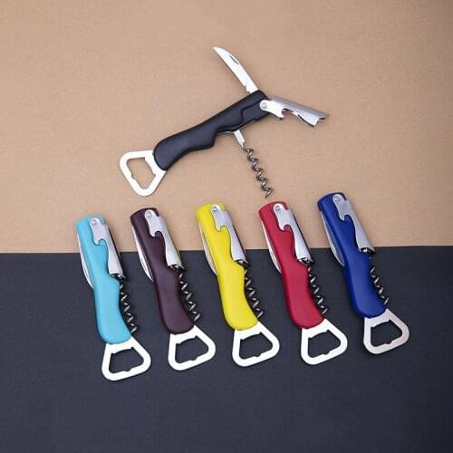 High End Bottle Opener Beer Wine Opener Kitchen Gadgets 2021 Multifunction Stainless Steel Wine Cap Corkscrew Kitchen Tools 1PCS