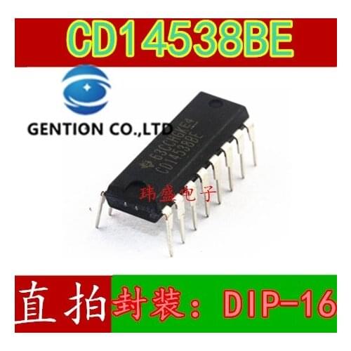 10PCS CD14538BE DIP-16 IC chips in stock 100% new and original