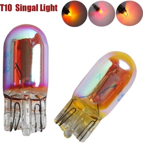2Pc 12V Car LED Reverse Brake Turn Singal Light Silver Fox Chrome Plated Mirror Invisible Bulbs 5W Reading Light Clearance Lamp