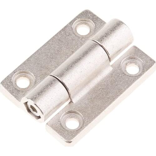 45x34mm 4 Countersunk Holes Adjustable Torque Position Control Hinge Silver