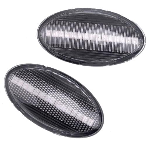 Car Clear LED Side Lights Indicator Repeater 63137166014 1112629 fit for Mini Cooper S JCW Cabrio