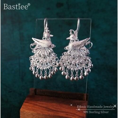 Bastiee Women's Silver Earrings