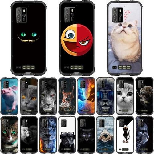 For OUKITEL WP10 Case Wolf Silicon TPU Fundas for Oukitel WP10 Cat Animal Shell Bag Housing Phone Cases