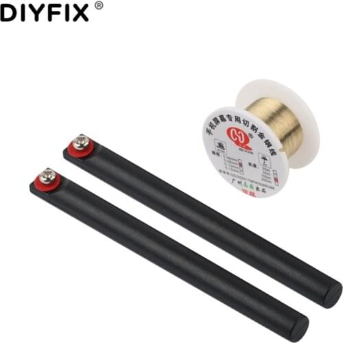 DIYFIX 0.06mm LCD Screen Separation Wire Cutting Line with Handle Mobile Phone Repair Tools for iPhone Samsung Smart Phone