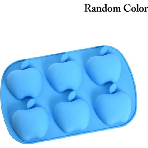 Fruit Mold Silicone Baking Accessories 6-Cavities DIY Sugar Craft Chocolate Cutter Mould Fondant Cake Decorating Tool