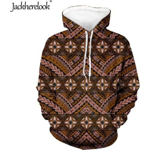 Jackherelook Vintage Samoan Polynesian Tribal Brand Design Women Pullover Hoodies for Womens Long Sleeve Oversized Sweatshirts