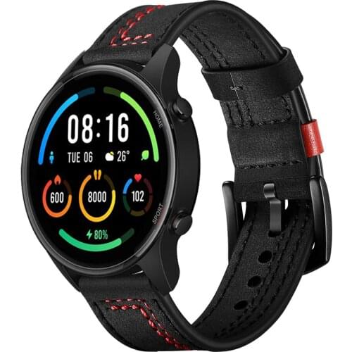 22mm Stitching Leather Strap For Huawei Watch GT 2e Band For Watch GT2 Pro GT2 46mm Replaceable Bracelet Watchbands