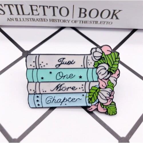 Creative Cartoon Books Flowers Enamel Brooch Letters Plants Color Geometry Alloy Badges Denim Shirt Bags Pins Jewelry Gifts